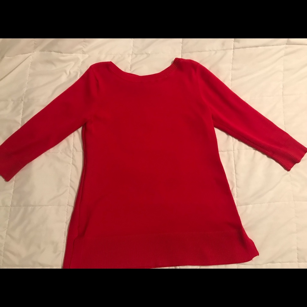 Cable & Gauge Knit Sweater Tunic With Boat Neck Size M